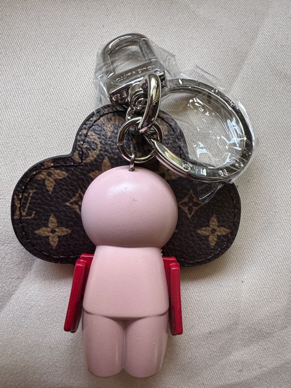 Louis Vuitton Pink Floral Monogram Flower Charm Key Holder - Picture 4 of 5